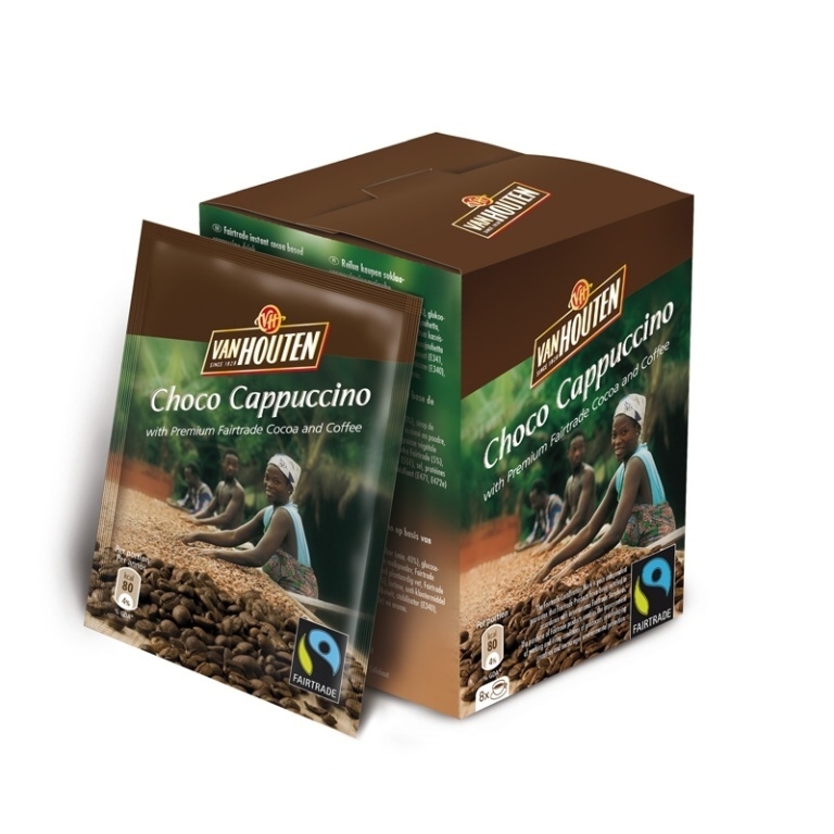 Van Houten Fairtrade Choco Cappuccino 160g - 8 porcí