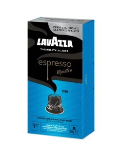 Kapsle pro Nespresso Lavazza espresso Maestro DEK (bez kofeinu) - 10 ks